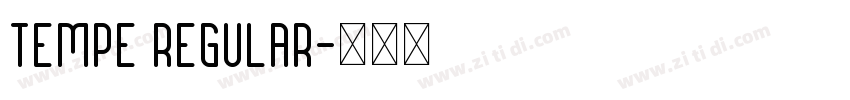 Tempe Regular字体转换